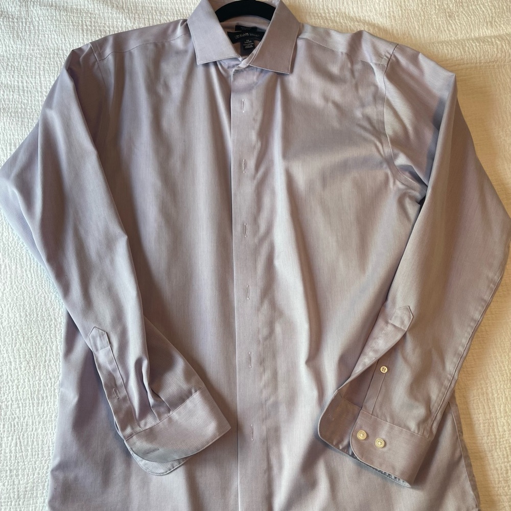 Kenneth Cole Light Gray Mens Button Down